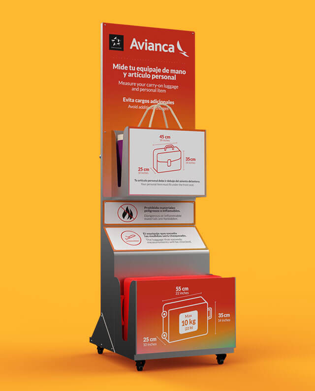 Medidor maletas Avianca