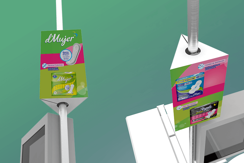 Tríptico D´mujer para cajas registradoras